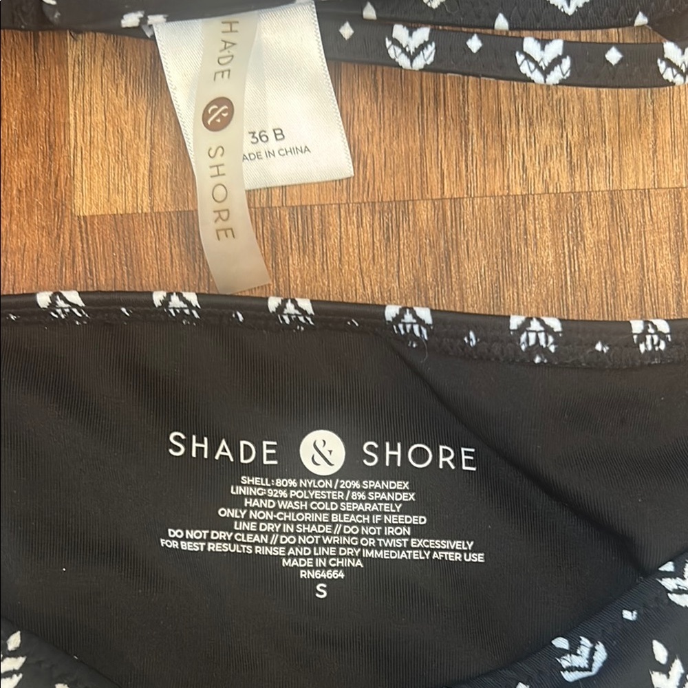 Black And White Patterned Bikini - image 2